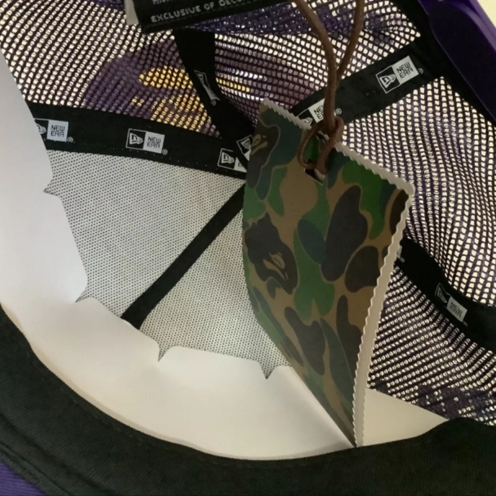 Bape Purple and White New Era Cap ‼️ NEW ‼️ - Picture 6 of 8